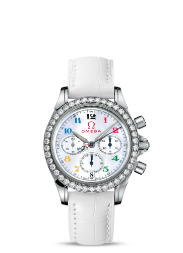 Omega De Ville Co-Axial 35 Chronograph Stainless Steel / Diamond / MOP / Olympic Timeless